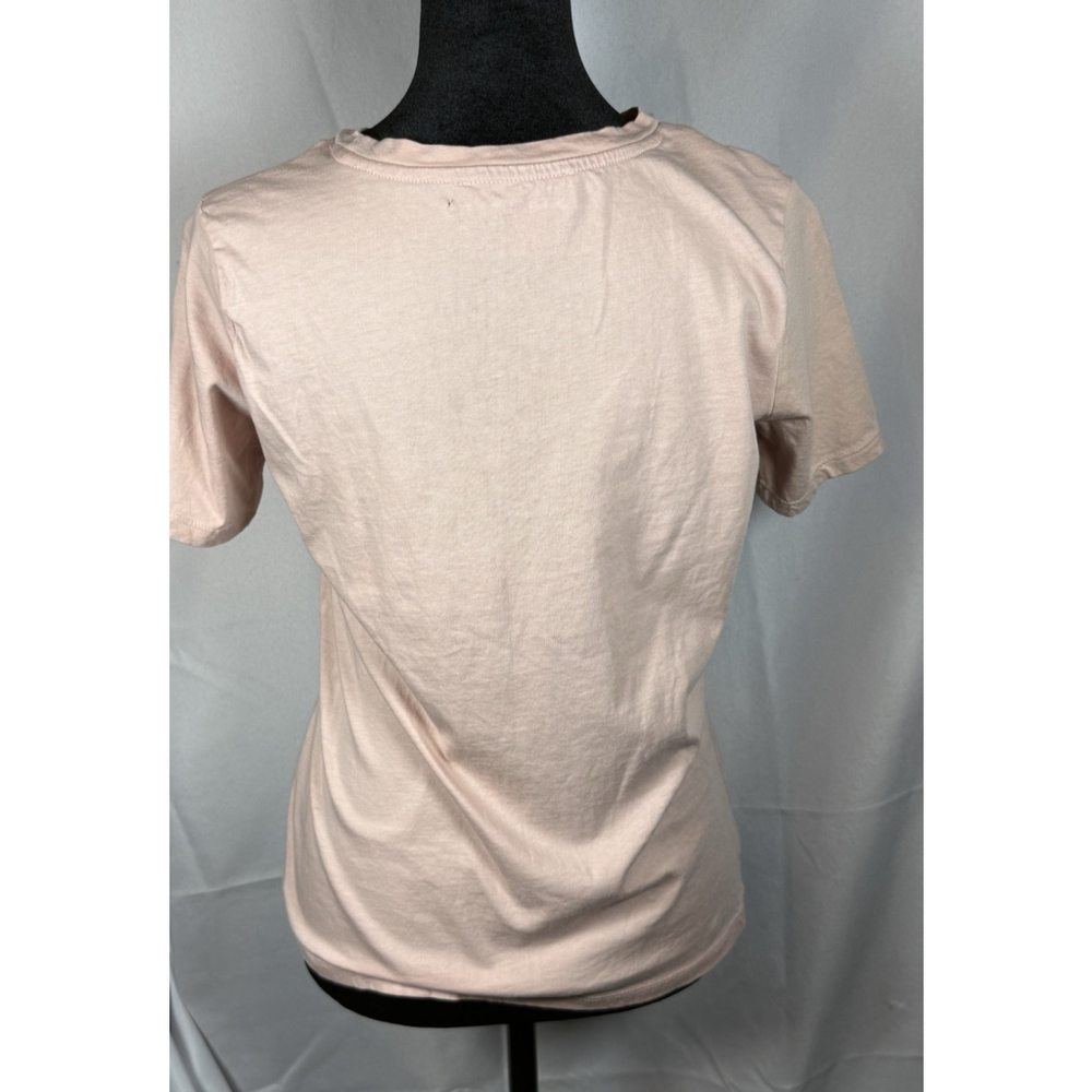 Philosophy Pink Ruffle Pocket Top Women Size Small - Picture 4 of 6